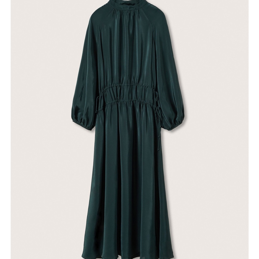 Mango Black Long Sleeve Midi Dress - Picture 7 of 7